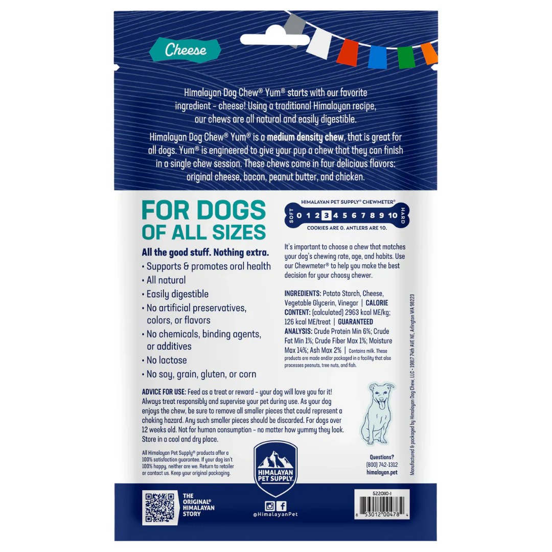 Himalayan Dog Chew Yum with Cheese 3-Pack 127g - Image 2
