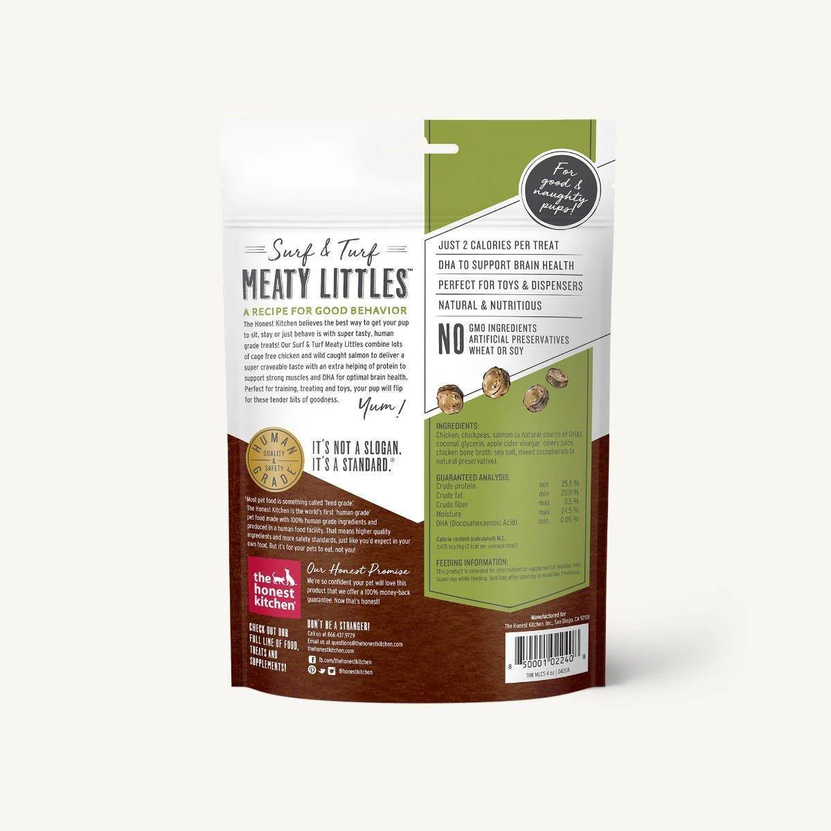 Honest Kitchen Surf & Turf Meaty Littles - Chicken & Salmon 113g - Image 2