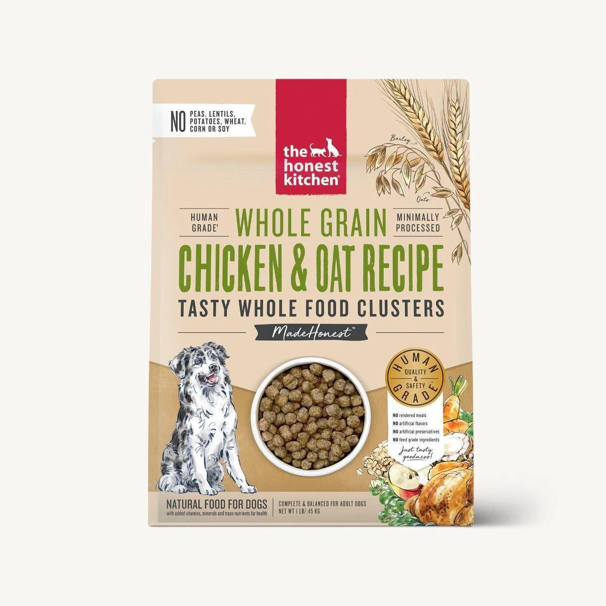 Honest Kitchen Whole Grain Chicken/Oats Dog Food