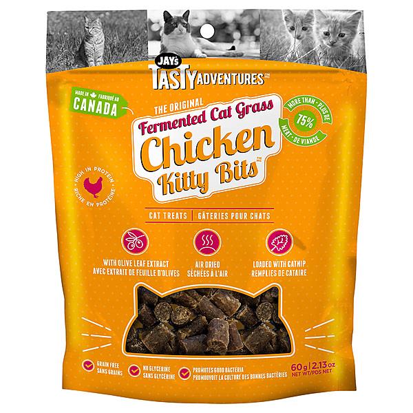 Jay's Fermented Cat Grass Chicken Kitty Bits 60g