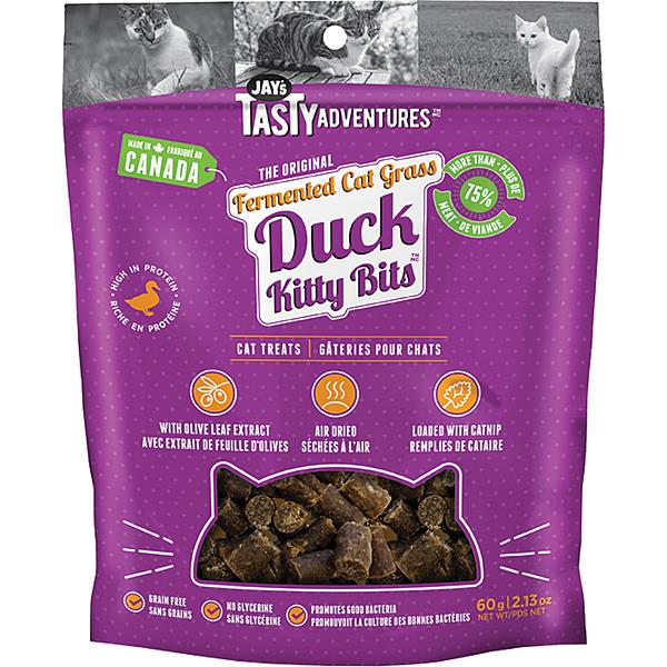 Jay's Fermented Cat Grass Duck Kitty Bits 60g
