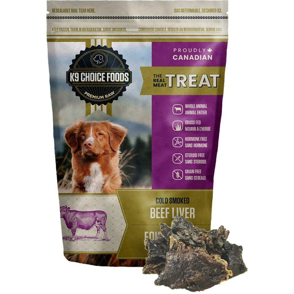 K9 Choice Frozen Cold-Smoked Beef Liver 227g