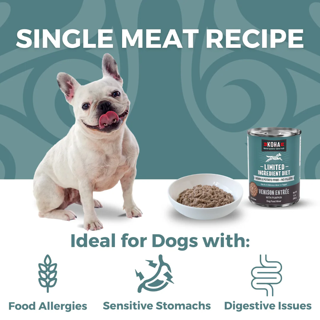 Koha Limited Ingredient Diet Venison Entrée for Dogs 369g - Image 3