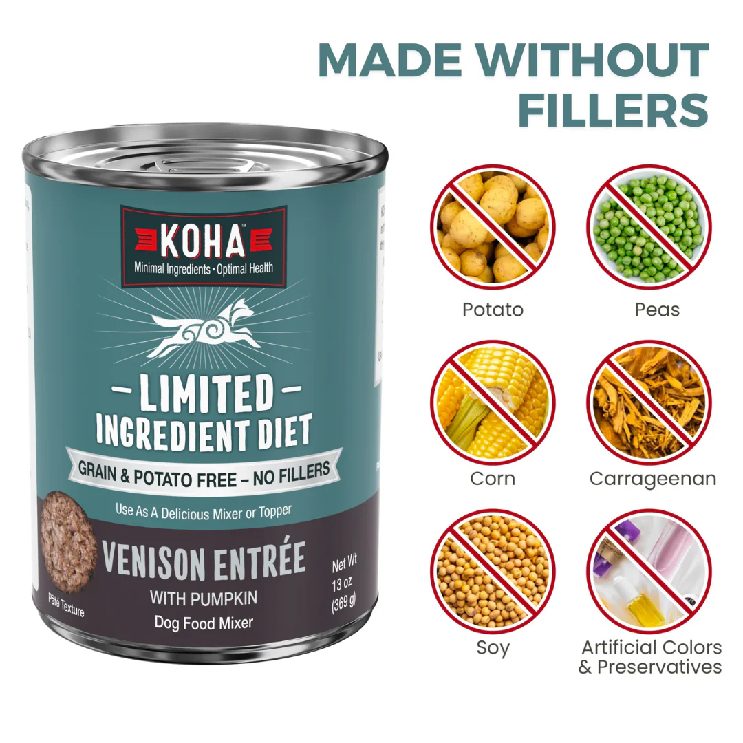 Koha Limited Ingredient Diet Venison Entrée for Dogs 369g - Image 4