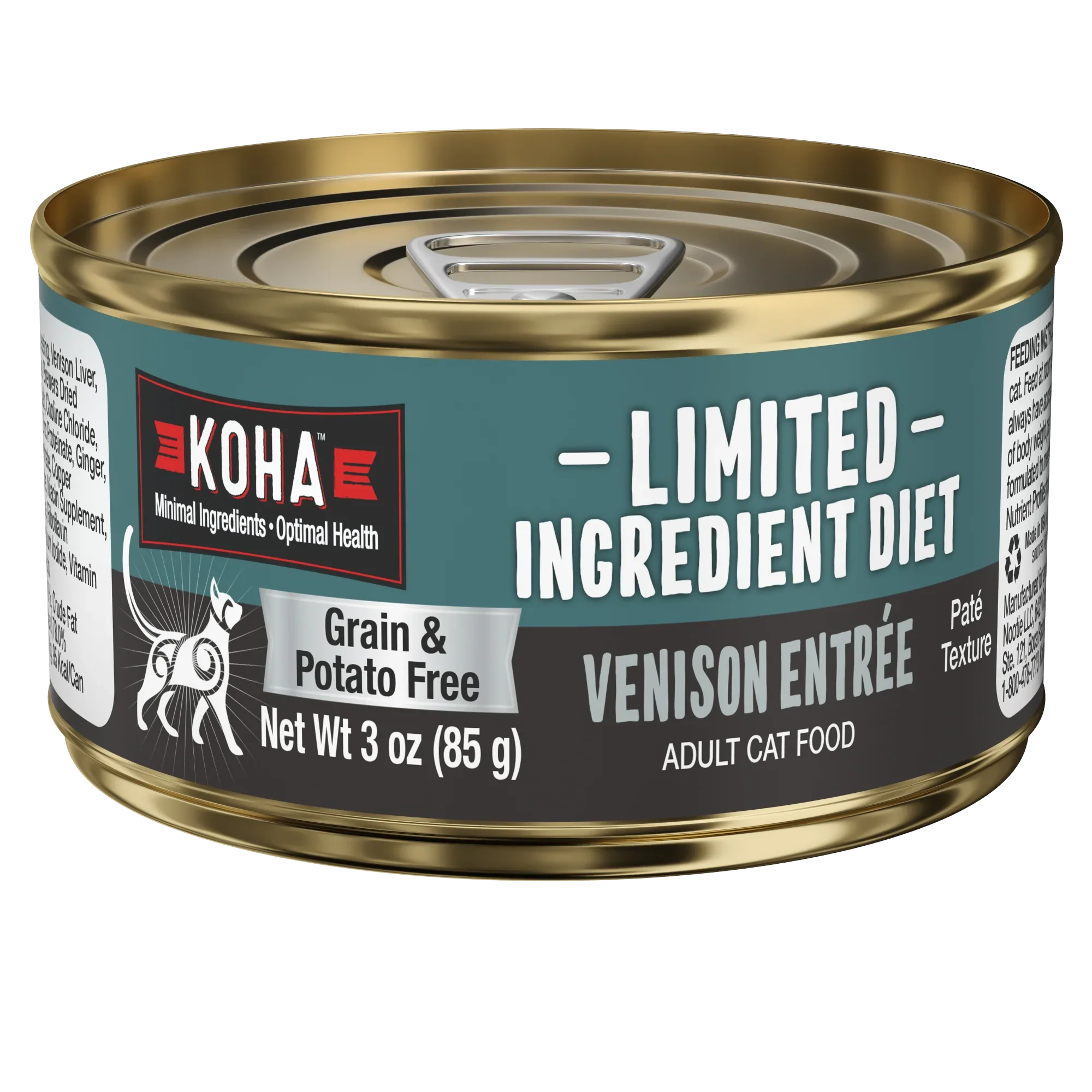 Koha LID 90% Venison Pate for Cats