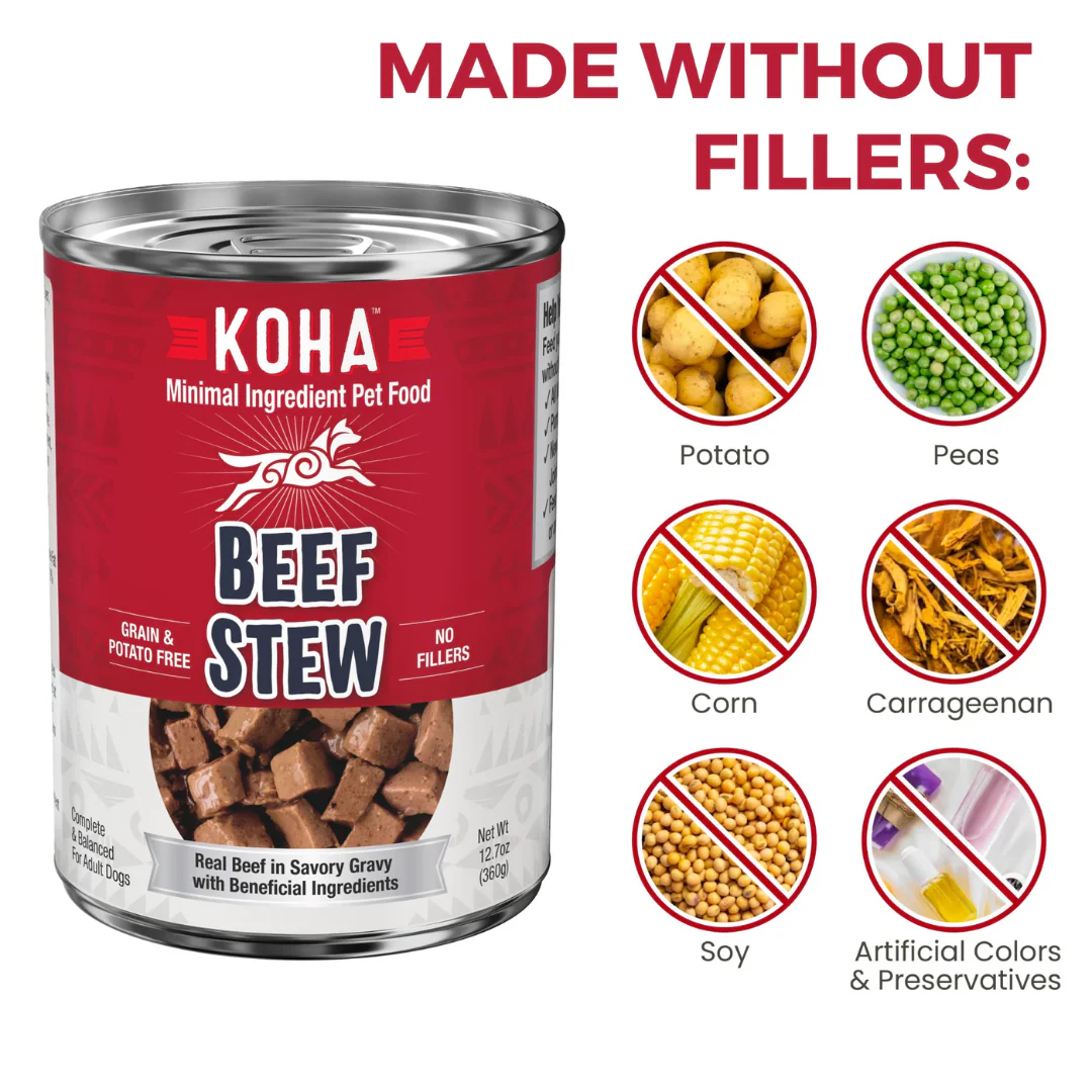 Koha Minimal Ingredient Beef Stew for Dogs 360g - Image 6