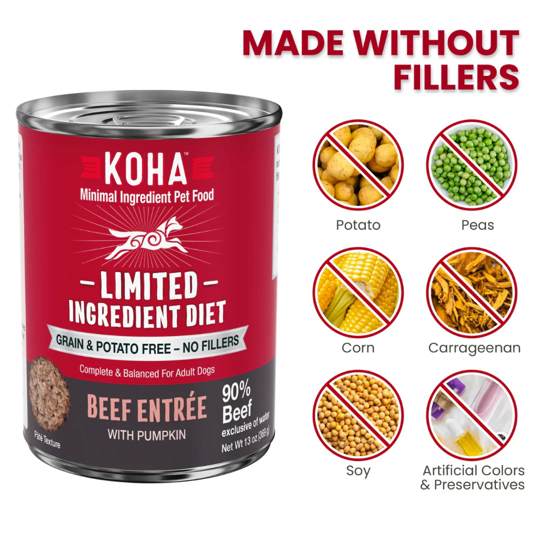 Koha Limited Ingredient Diet Beef Entrée for Dogs 369g - Image 4