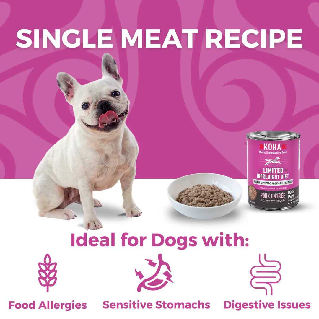 Koha Limited Ingredient Diet Pork Entrée for Dogs 369g - Image 3