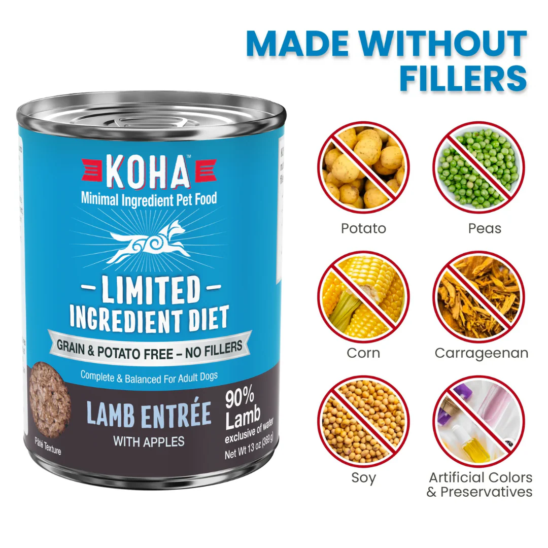 Koha Limited Ingredient Diet Lamb Entrée for Dogs 369g - Image 4