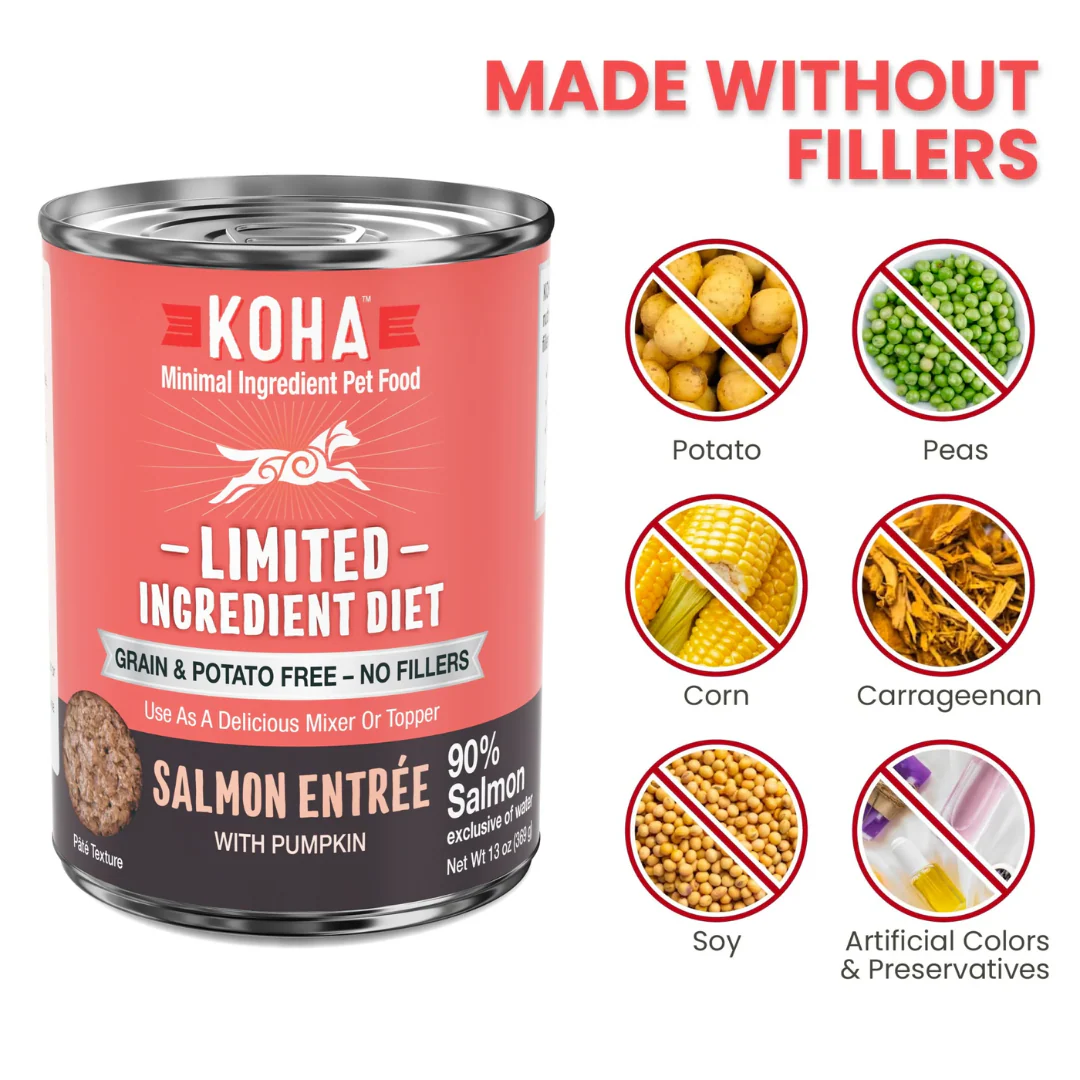 Koha Limited Ingredient Diet Salmon Entrée for Dogs 369g - Image 4
