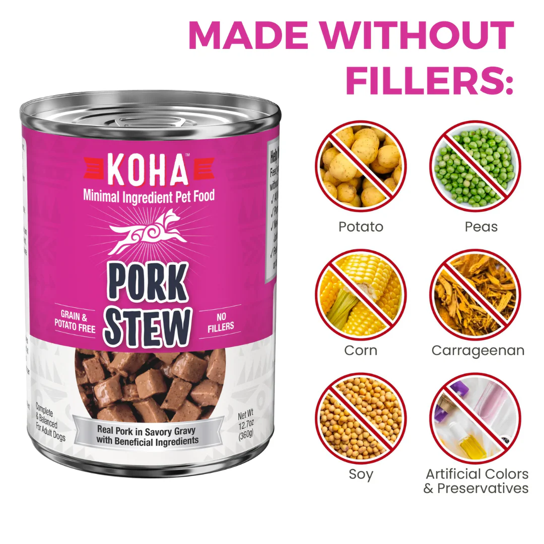 Koha Minimal Ingredient Pork Stew for Dogs 360g - Image 6