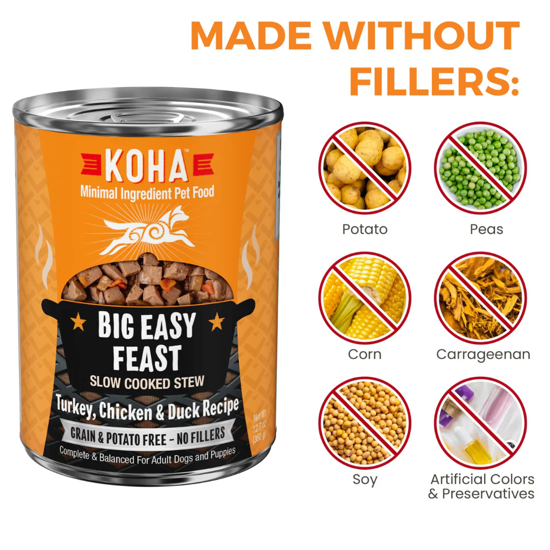 Koha Big Easy Feast Turkey, Chicken & Duck Recipe for Dogs 360g - Image 3