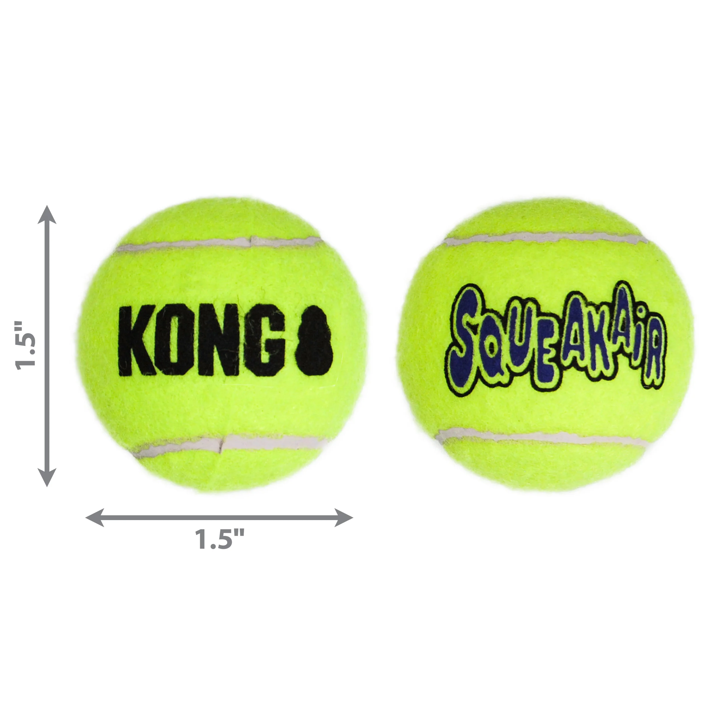 Kong SqueakAir Balls Extra Small 3-Pack Dog Toy - Image 2