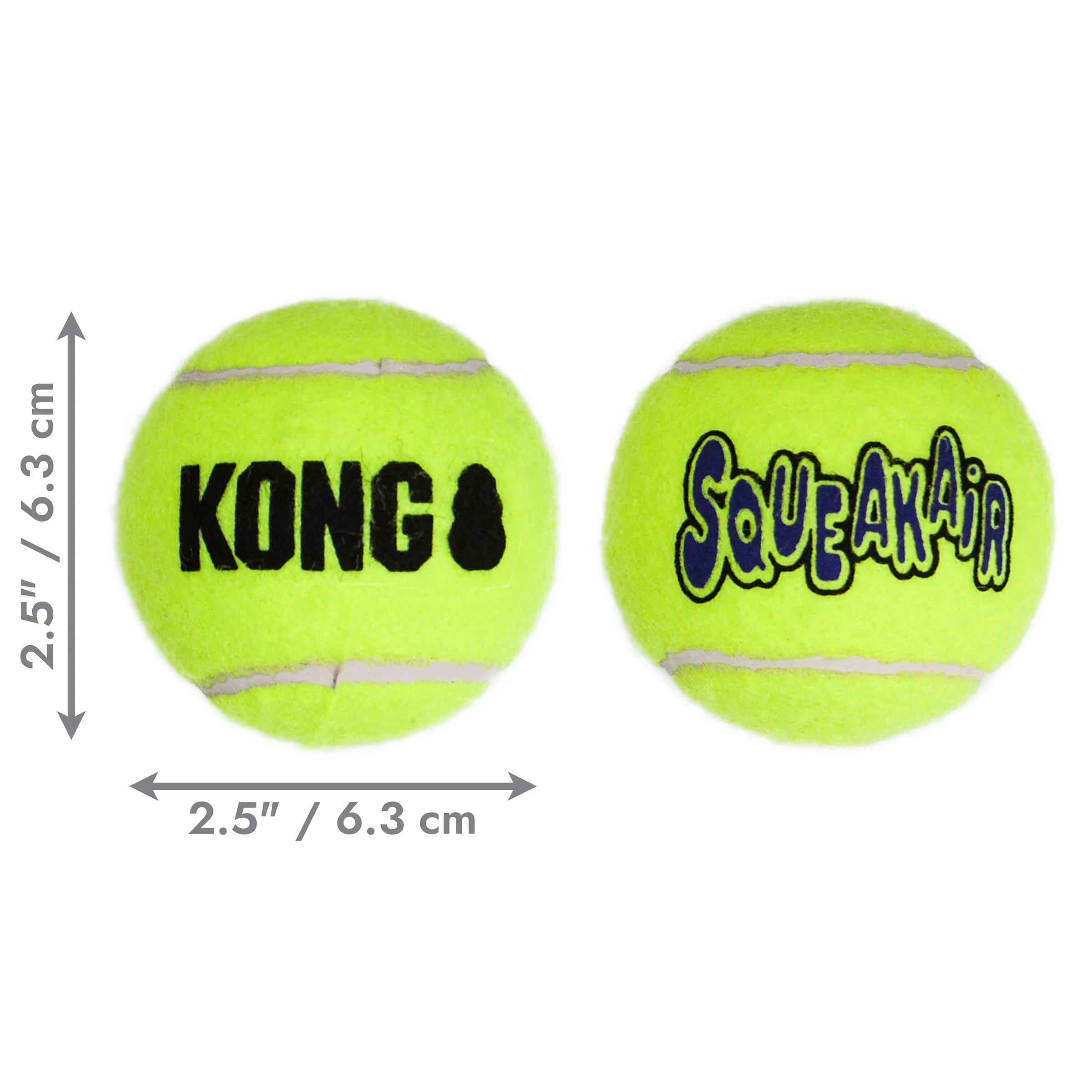 Kong SqueakAir Balls Medium 3-Pack Dog Toy - Image 2