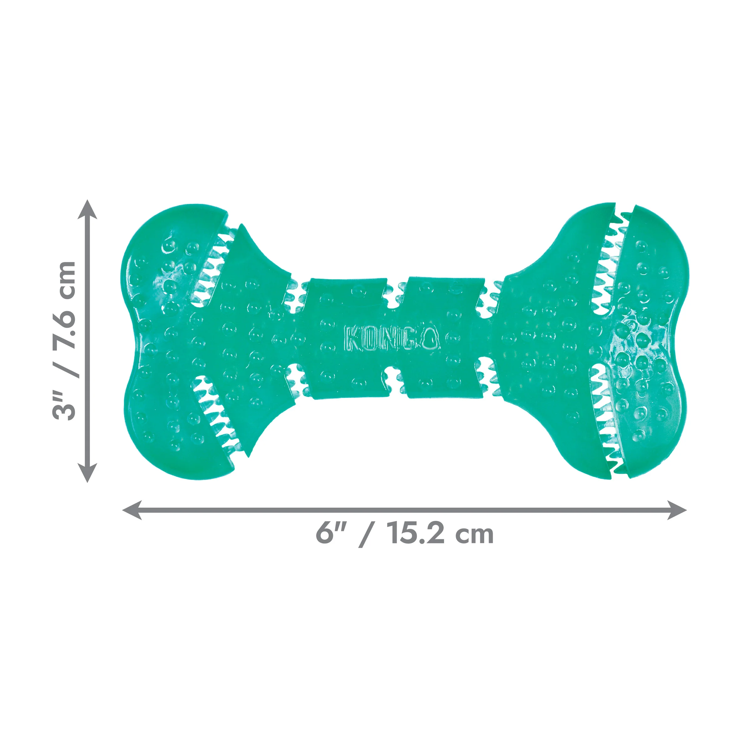 Kong Squeezz Dental Bone Dog Toy - Image 2