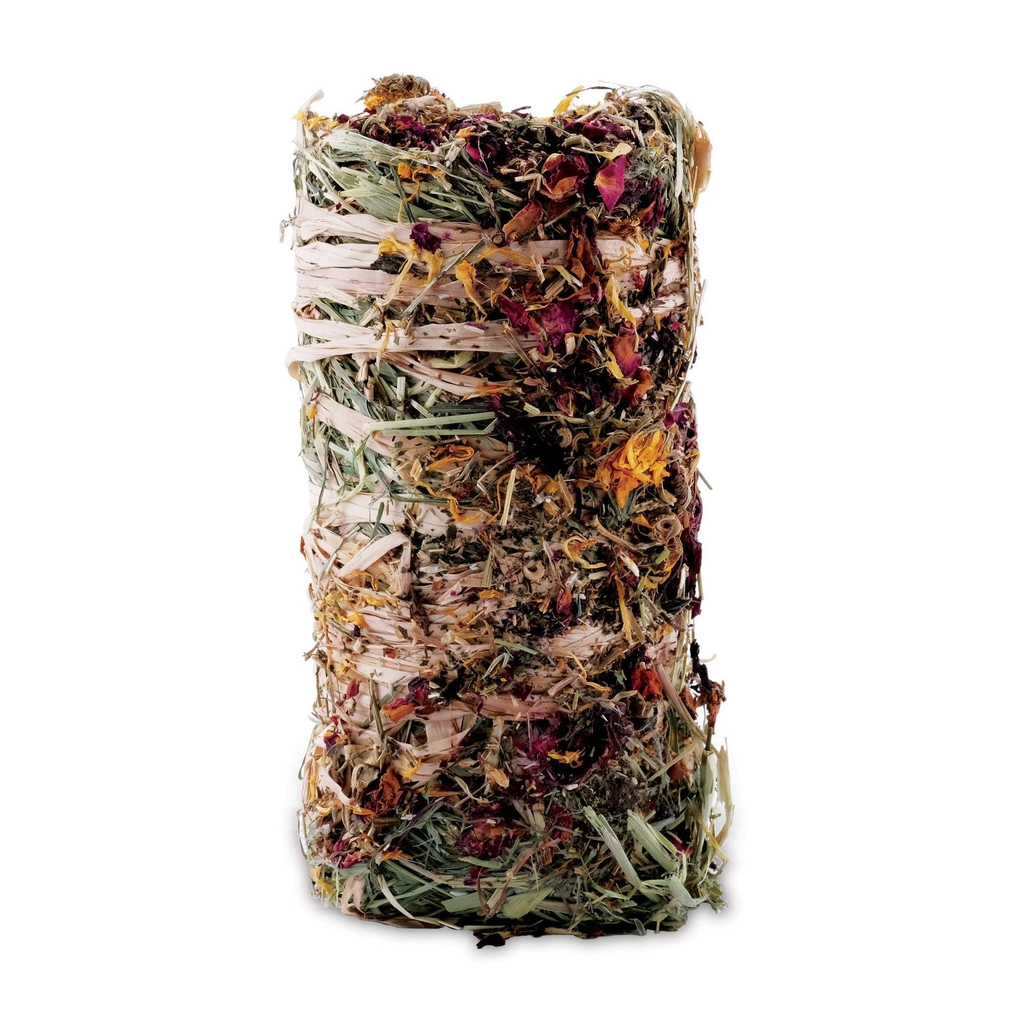 Living World Green Botanical Hay Bale - Flowers 200g - Image 2