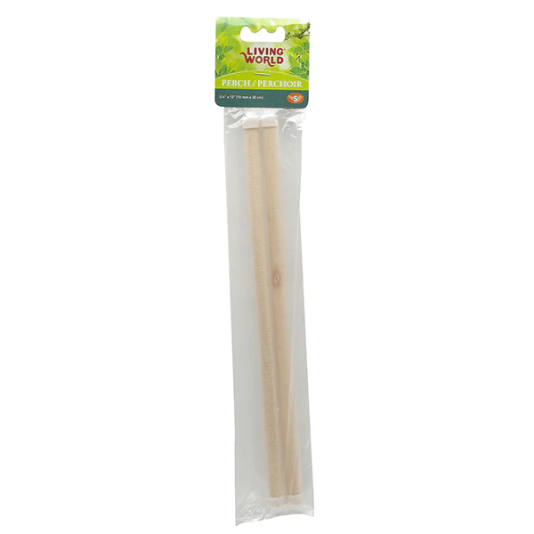 Living World Wooden Perch 2 Pack