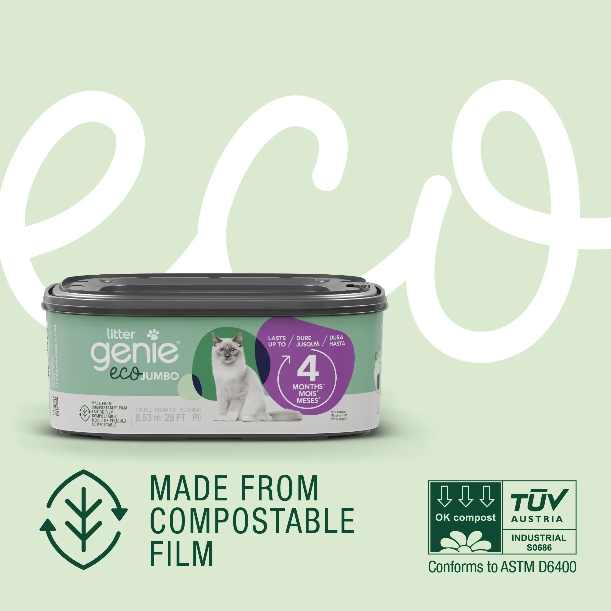 Litter Genie Eco Jumbo Refill - Image 2