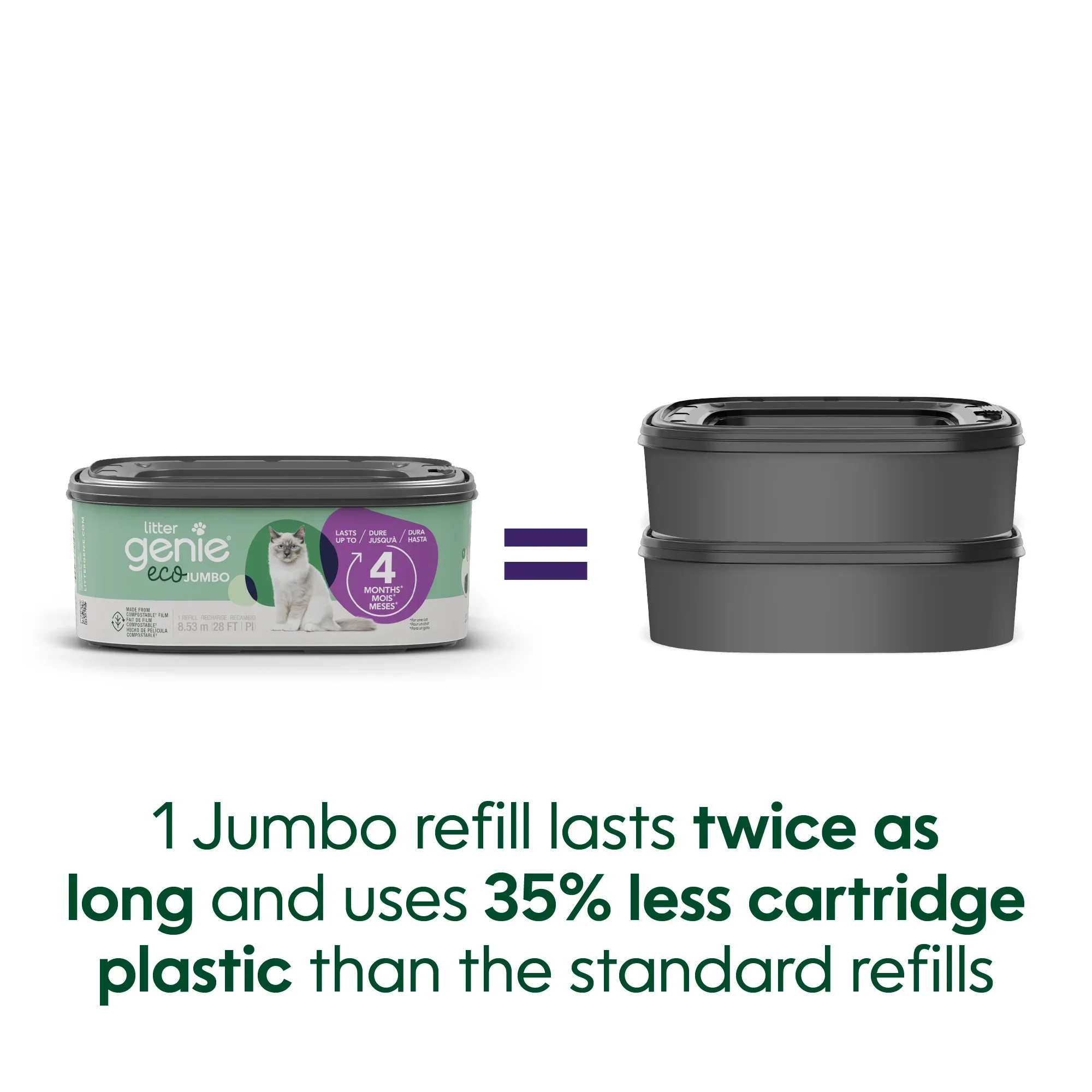 Litter Genie Eco Jumbo Refill - Image 3