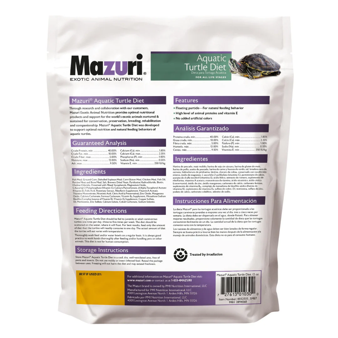 Mazuri Aquatic Turtle Diet 340g - Image 2
