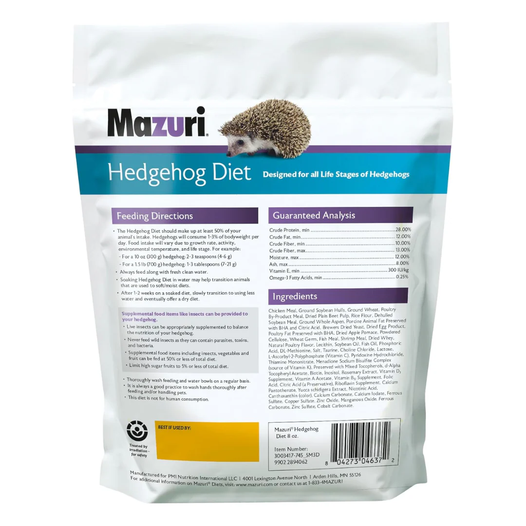 Mazuri Hedgehog Diet 226g - Image 2