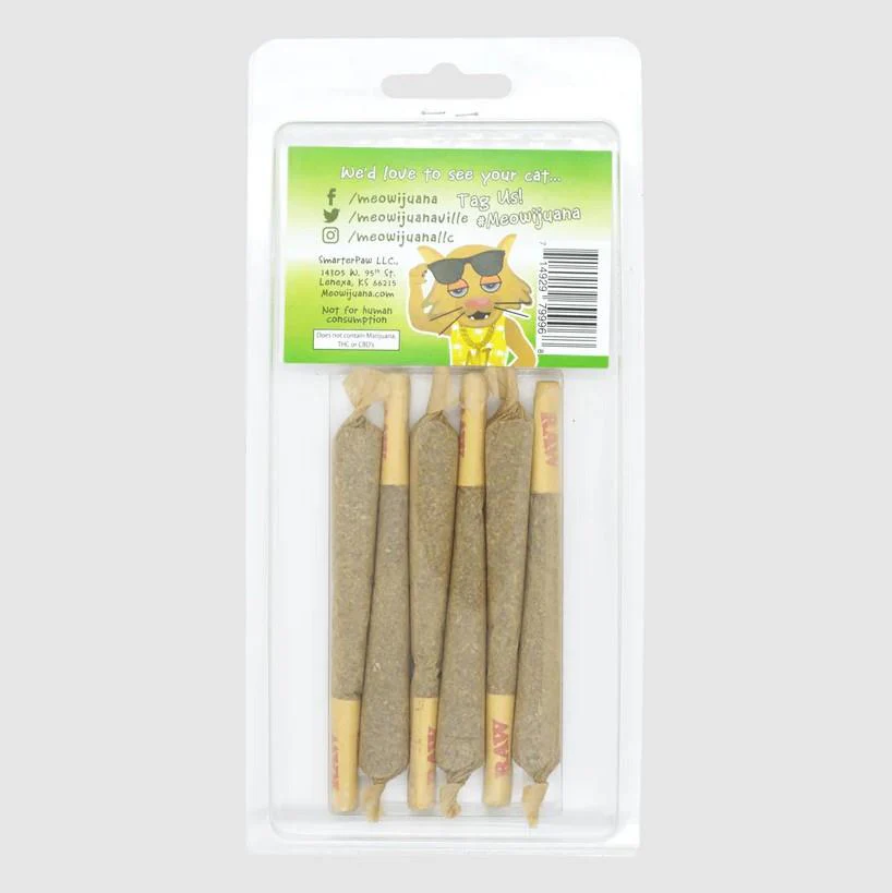 Meowijuana King Size Catnip Filled Joints - 6 Pack - Image 2