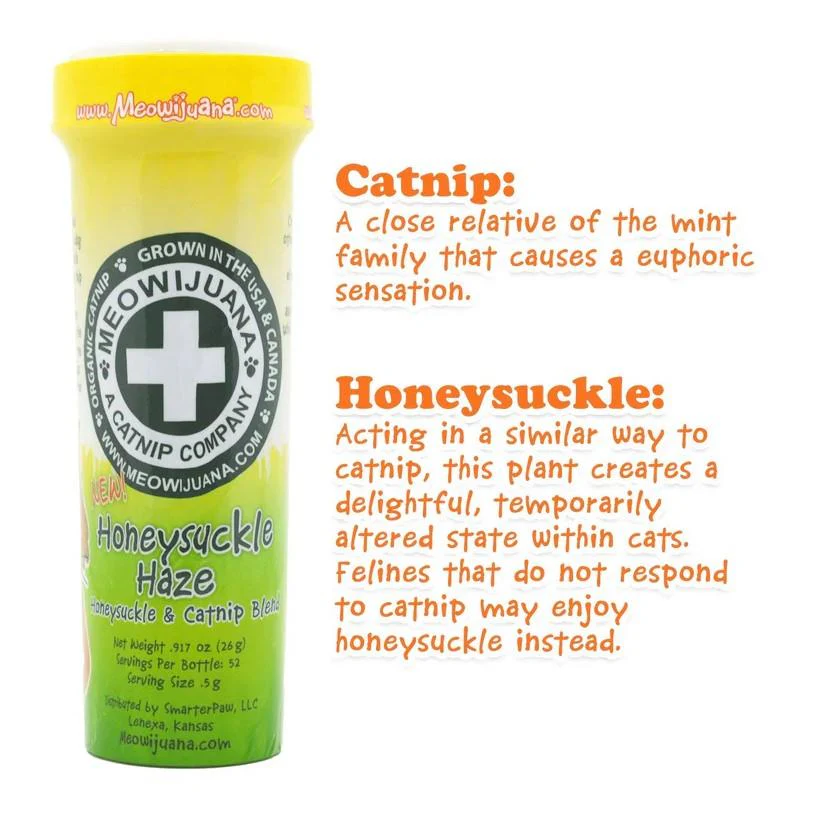 Meowijuana Honeysuckle Haze Catnip Blend 26g - Image 2
