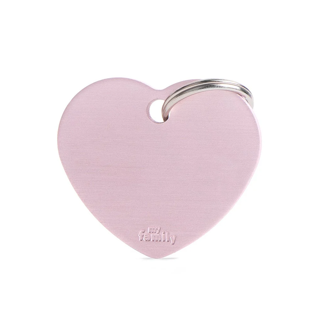 My Family Big Heart Aluminum Pet ID Tag - Image 2