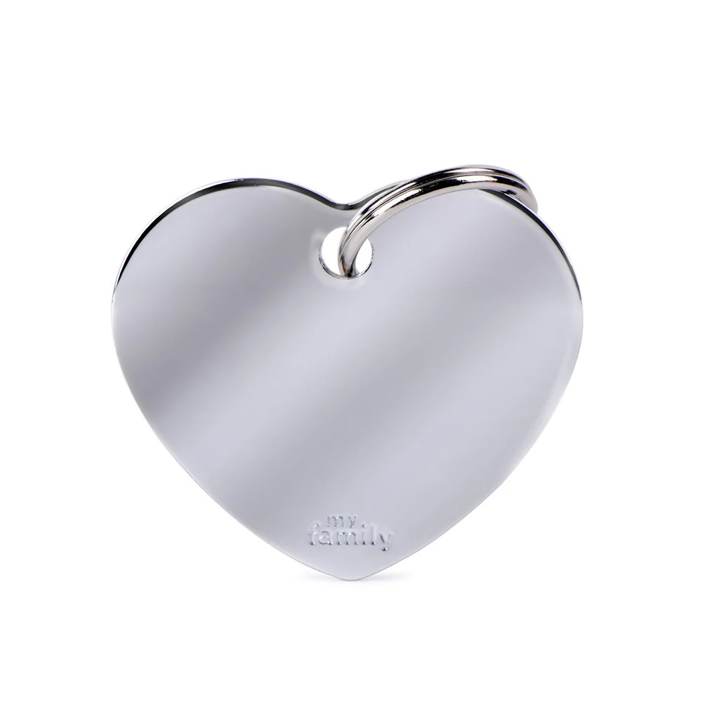 My Family Big Heart Aluminum Pet ID Tag - Image 3