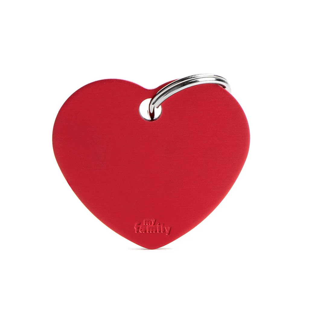 My Family Big Heart Aluminum Pet ID Tag - Image 8
