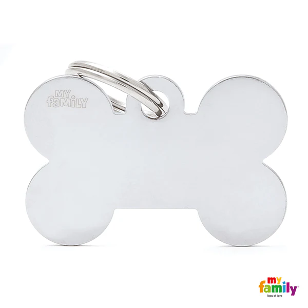 My Family Chrome Bone Pet ID Tag - Image 2