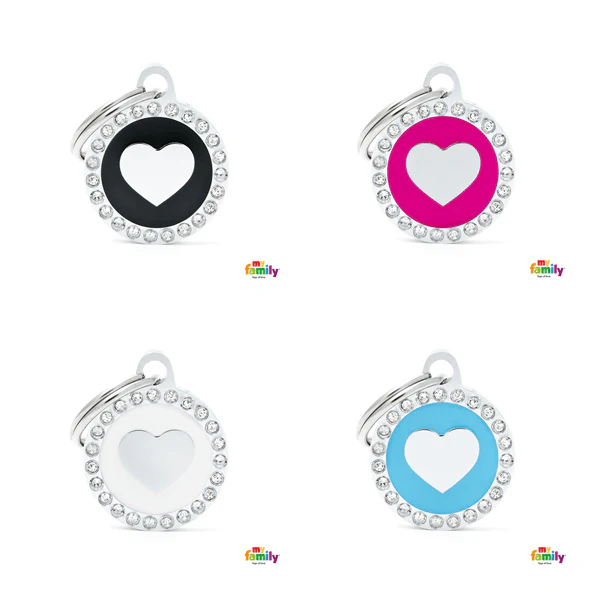 My Family Circle & Heart Pet ID Tag