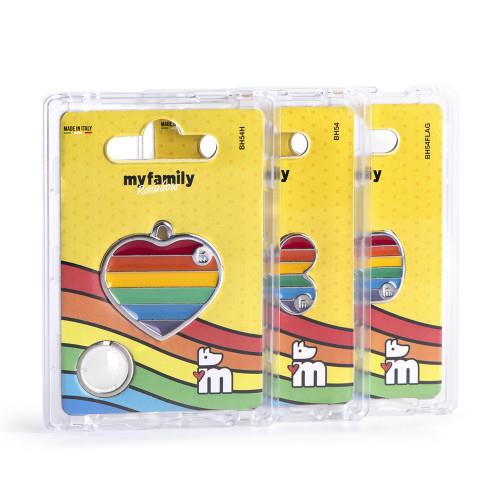 My Family Rainbow Circle Engravable Pet ID Tag - Image 3