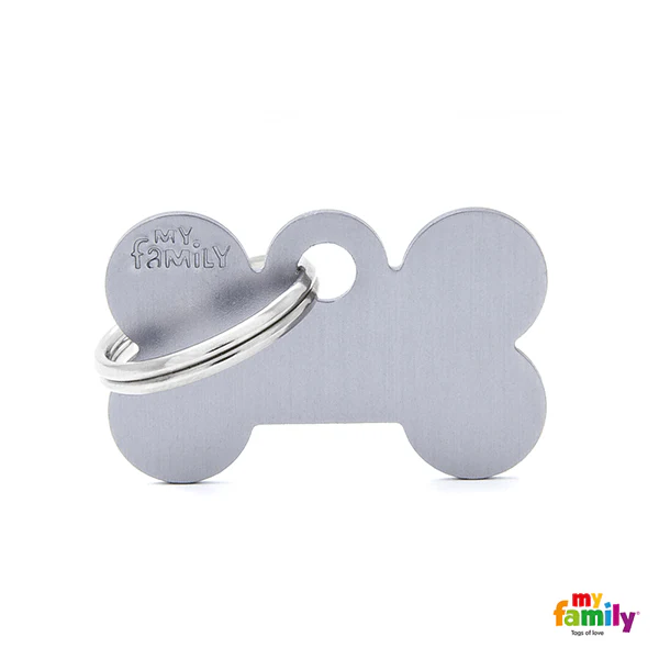 My Family Small Bone Aluminum Pet ID Tag - Image 2