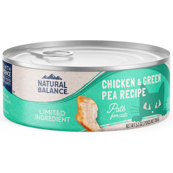 Natural Balance Cat LID Chicken & Green Pea 156g