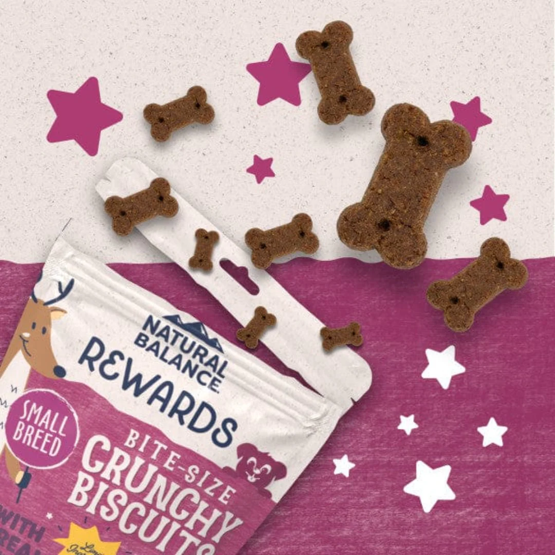 Natural Balance Rewards Bite-Size Crunchy Biscuits with Real Venison - Small Breed 8oz - Image 3