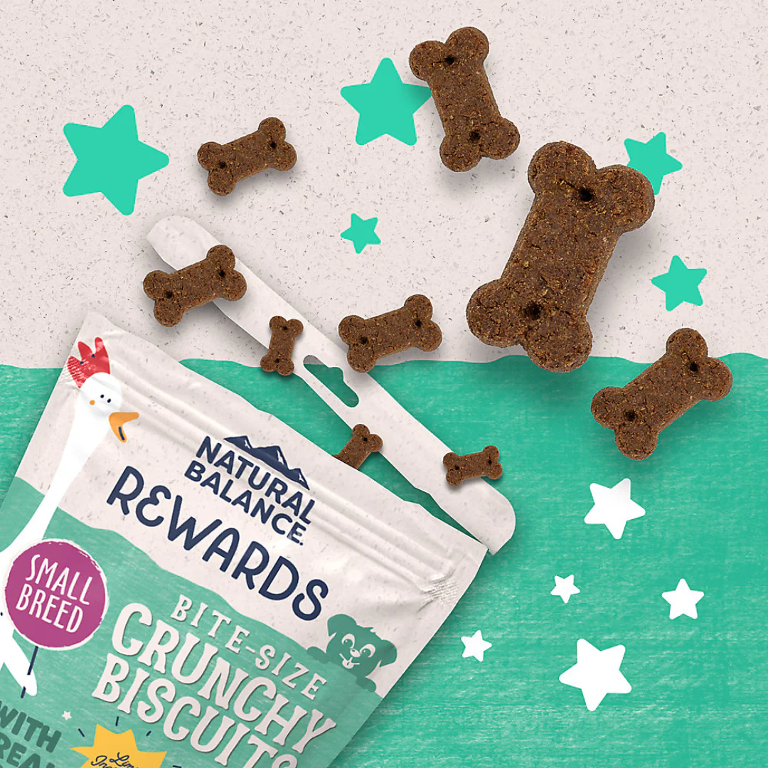 Natural Balance Rewards Bite-Size Crunchy Biscuits with Real Chicken - Small Breed 8oz - Image 3