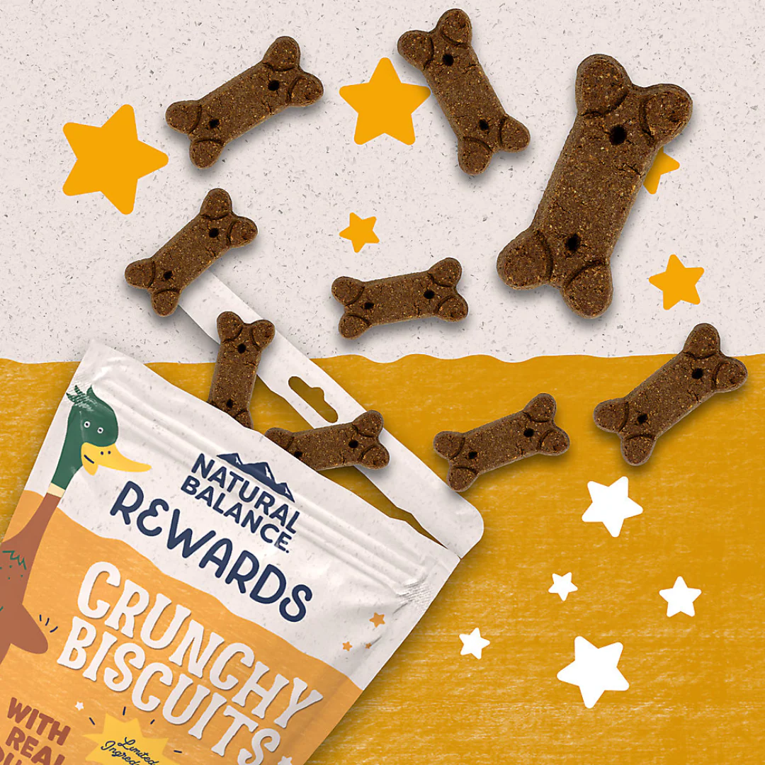 Natural Balance Rewards Bite-Size Crunchy Biscuits with Real Duck - Small Breed 8oz - Image 3