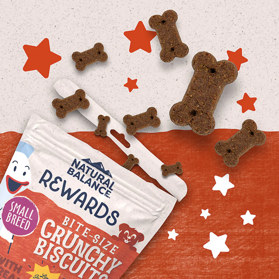 Natural Balance Rewards Bite-Size Crunchy Biscuits with Real Salmon - Small Breed 8oz - Image 3