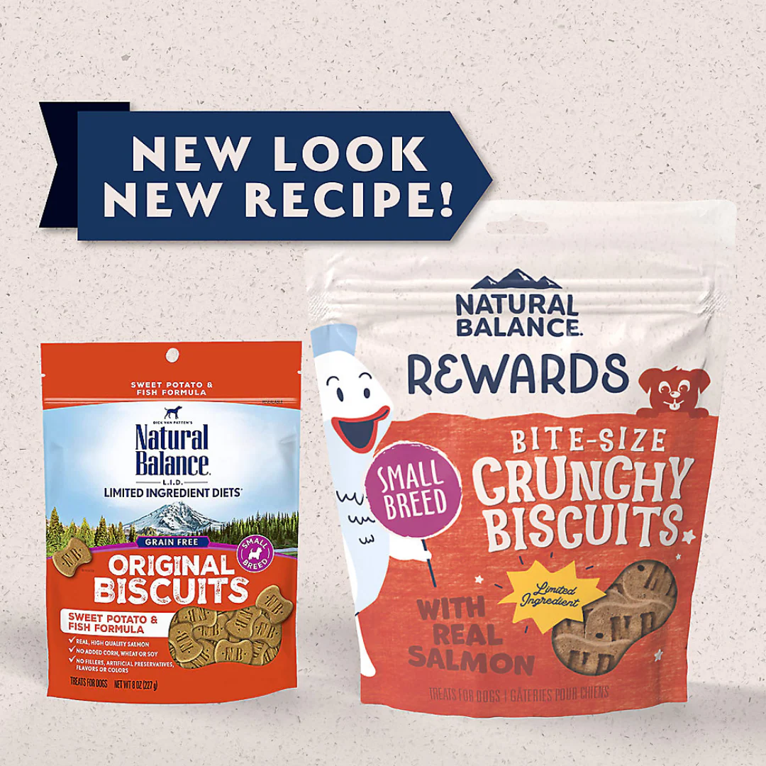 Natural Balance Rewards Bite-Size Crunchy Biscuits with Real Salmon - Small Breed 8oz - Image 4