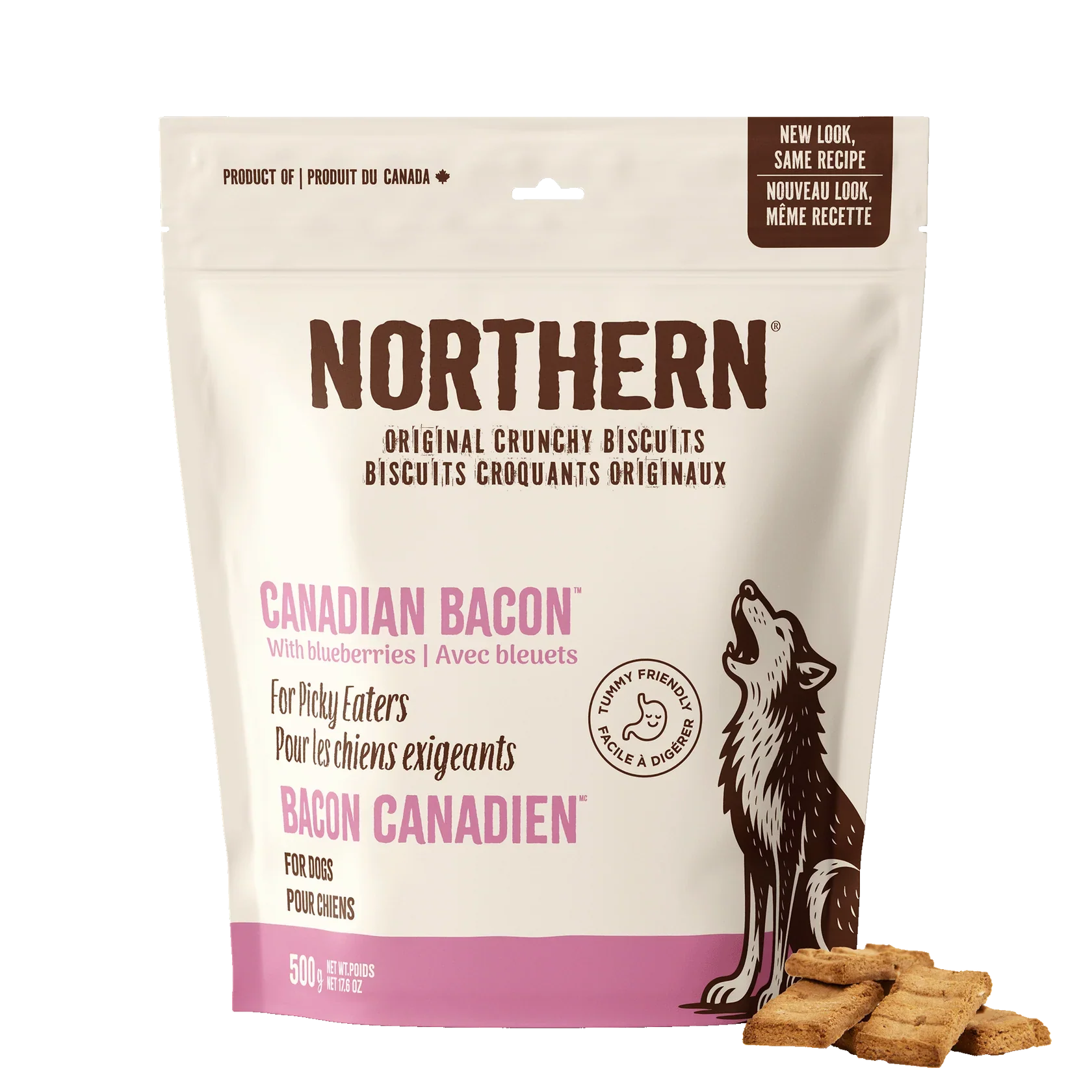 Northern Biscuit Canadian Bacon with Blueberries Dog Treats 500g