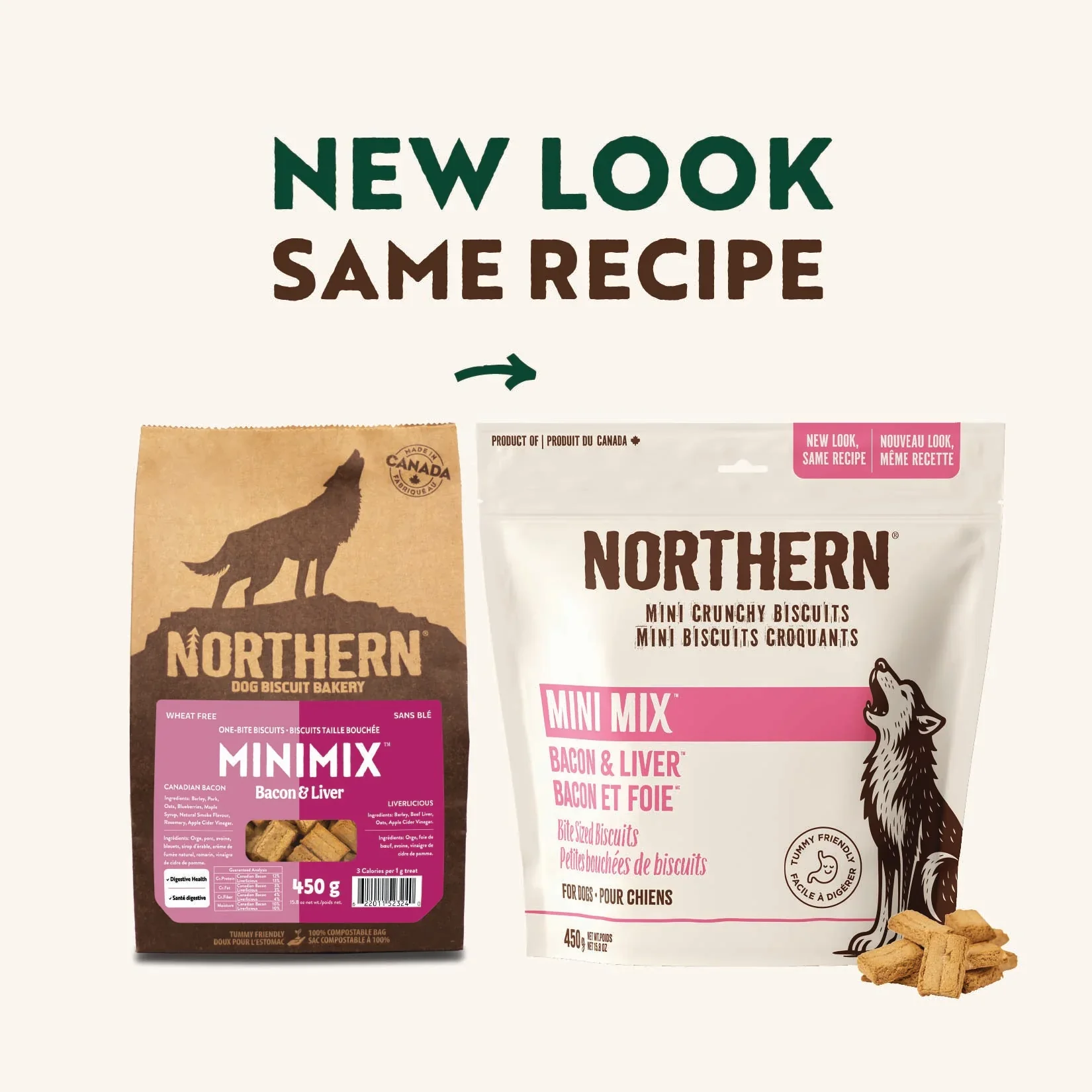 Northern Biscuit MiniMix Bacon & Liver Dog Treats 450g - Image 2