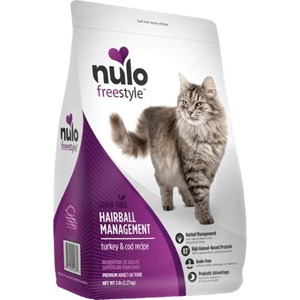 Nulo Freestyle Grain Free Hairball Management Turkey & Cod Cat Food