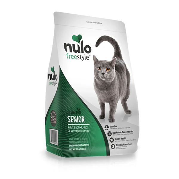 Nulo Freestyle Grain Free Senior Alaska Pollock, Duck & Sweet Potato Cat Food