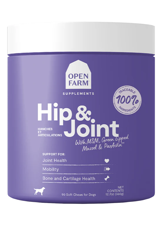 Open Farm Hip & Joint Supplement Soft Chews for Dogs