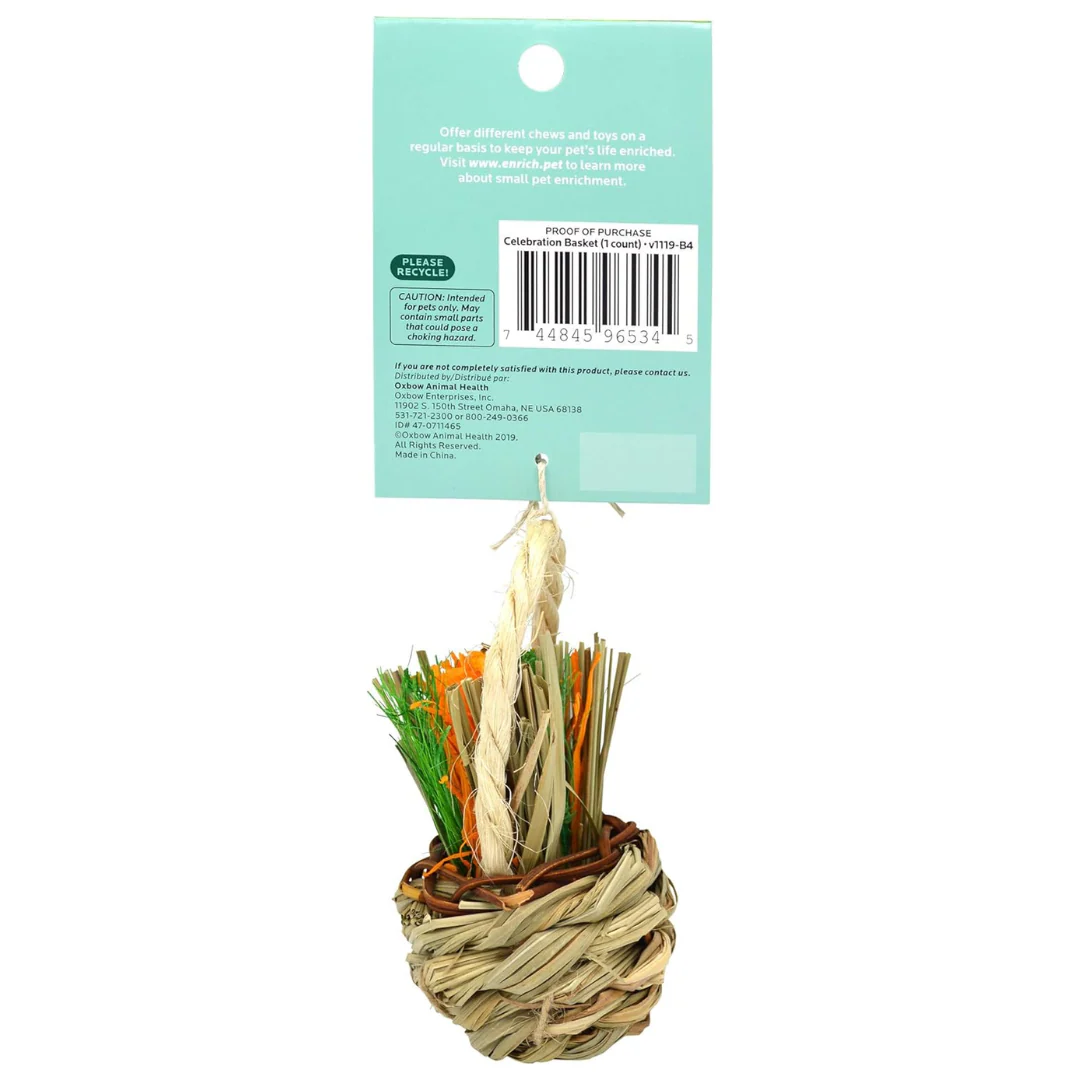 Oxbow Enriched Life Celebration Basket Small Animal Toy - Image 2