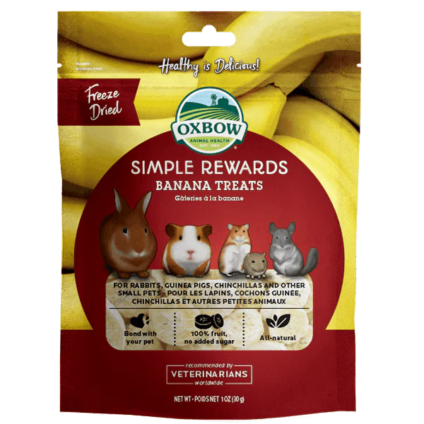 Oxbow Simple Rewards Banana Treats 30 g