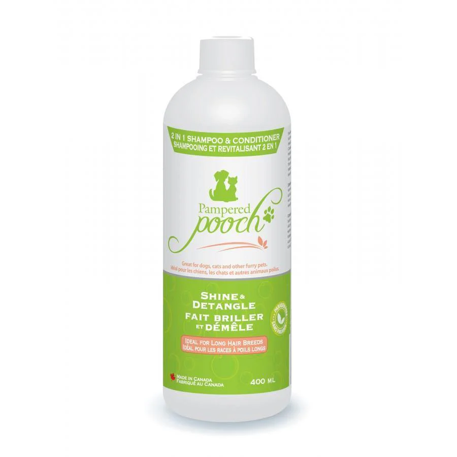 Pampered Pooch - Shine & Detangle Shampoo & Conditioner 400ml