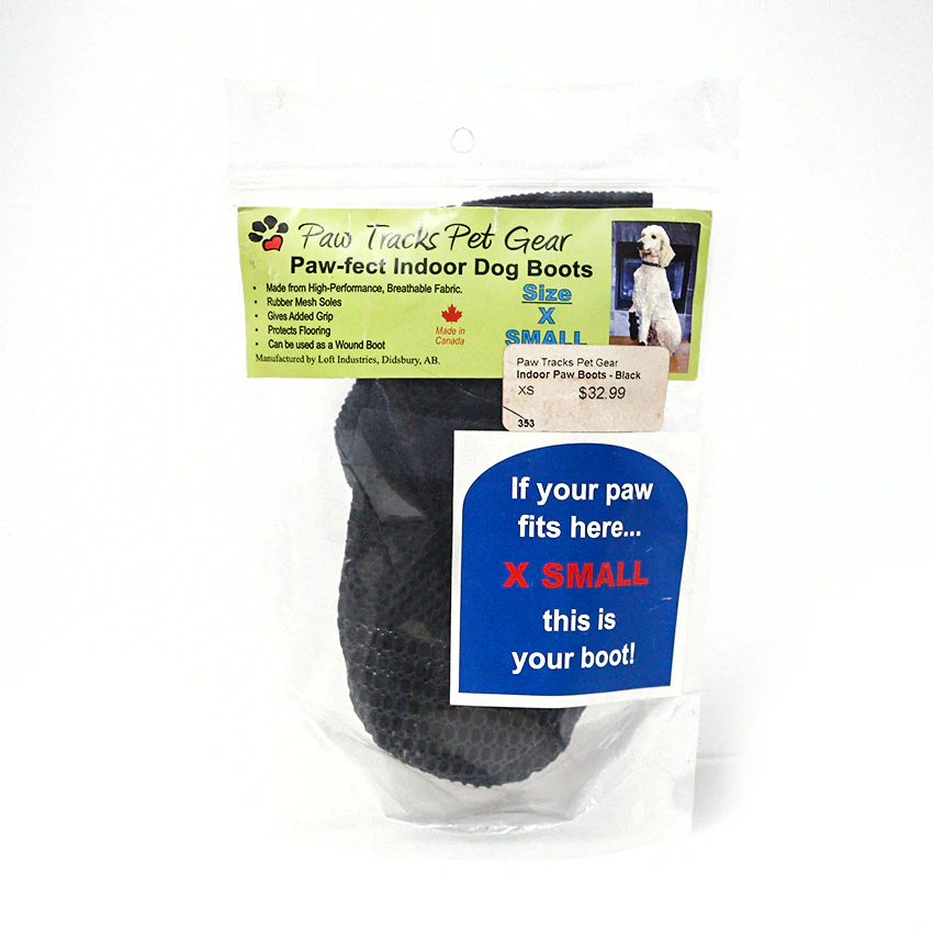 Paw Tracks Pet Paw-fect Indoor Boot Black - Available in Multiple Sizes - Image 36