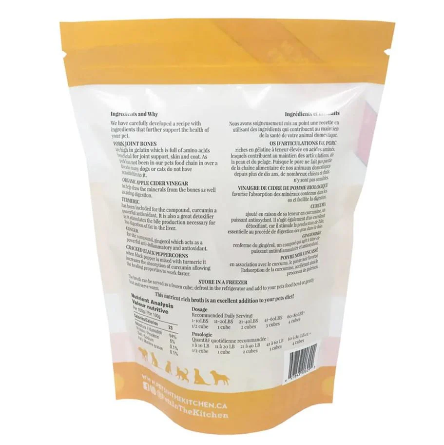Pets In The Kitchen Pork Bone Broth Cubes 550ml - Image 2